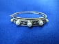 Enameled Diamond and Pearl Bangle
